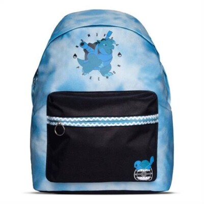 Pokemon Turtok Rucksack Neu mit Laptop Fach Squirtle Evolutions Blau Unisex