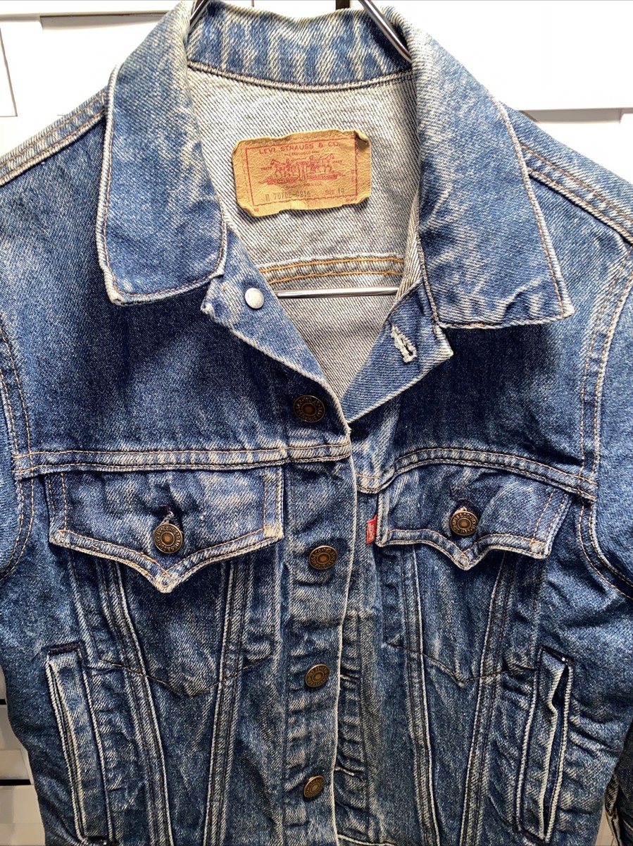 Vintage Levi's 70706-0216 Jacket Denim Jean Womens Size 14 Vintage Levi's 70706-0216 Jacket Denim Jean Womens Size 14
