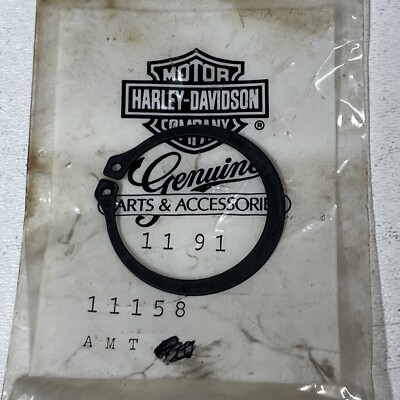 1 NOS Harley Davidson Rear Fork Bearing Retaining Ring OEM 11158