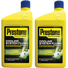 Prestone Cooling System Flush Scale Corrosion Oil Contaminate Eliminator 1L x2