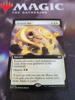 Mtg. Redress Fate. Extended Art. Duskmourn. Pack Fresh 