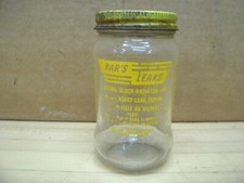 Vintage Bars Leaks Stop Leak Glass Bottle Advertising Gas Oil Station