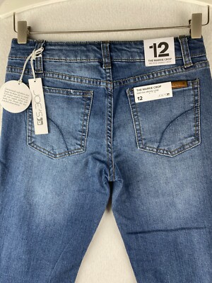 Joe's Jeans Girls 12 The Markie Crop Mid Rise Skinny Fray Hem Stretch Denim