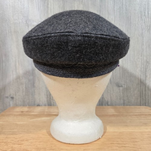 Vtg Men's Gray Wool Greek Fisherman's Sailors Fitted Hat Cap - Size Small 21.5" - Picture 4 of 11