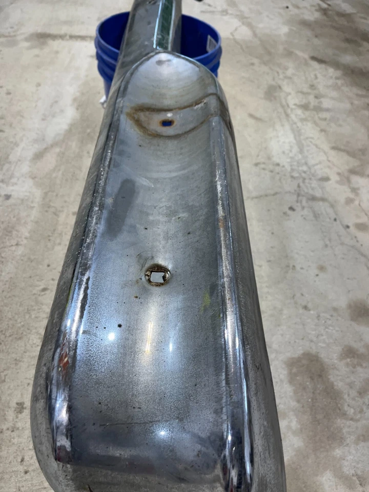 58 Edsel Ranger Pacer 1958 parachoques trasero cromo núcleo proyecto citación usado fabricante original oe Foto 3 de 4