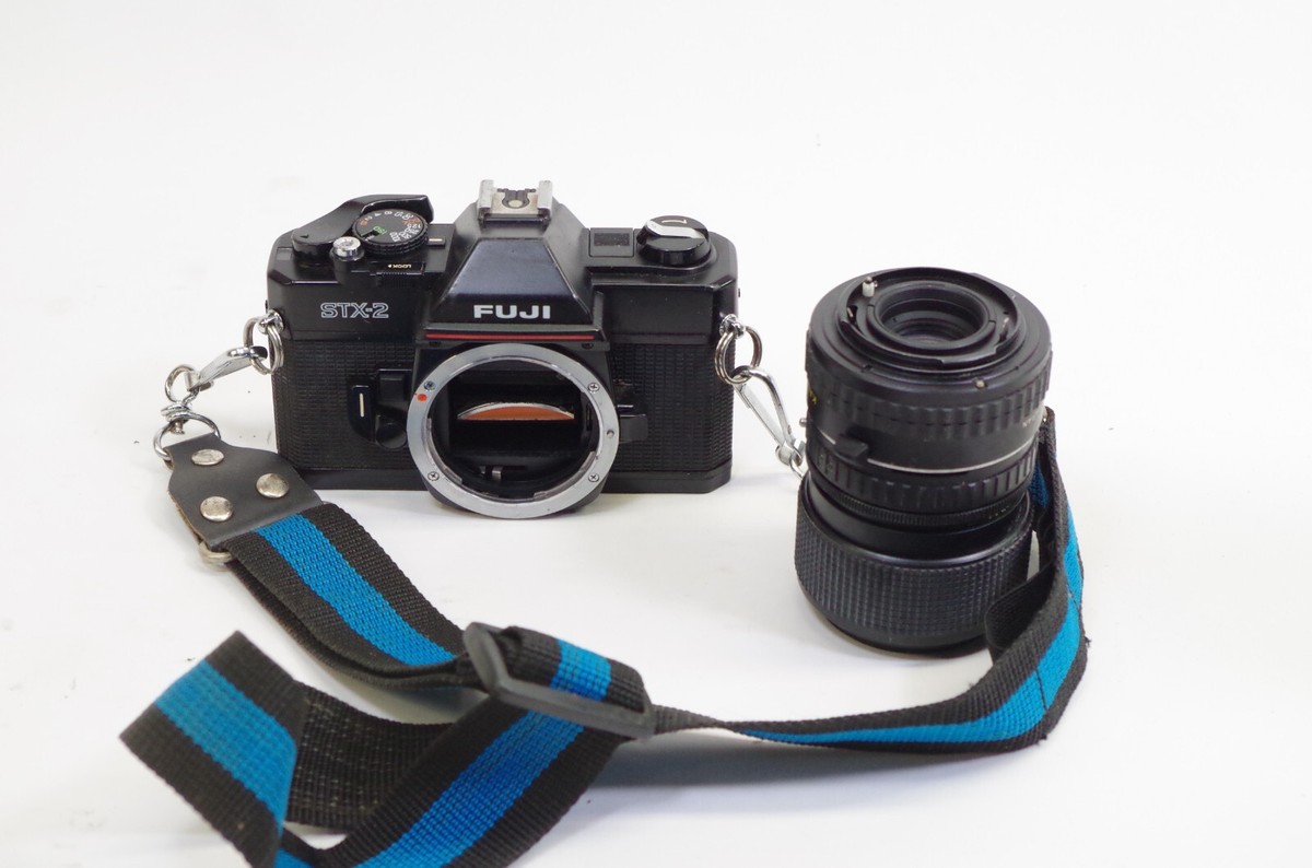 Fuji Model STX-2 35mm SLR with Lens For Repair Debris | eBay