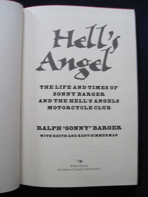 Hells Angels 　書籍　本　洋書　ヘルズエンジェルス HELL'S ANGEL - SIGNED by SONNY BARGER - DELUXE NUMBERED LIMITED