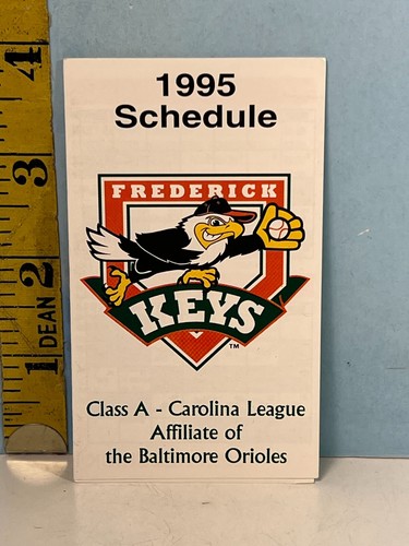 1995 Frederick Keys Minor League Baseball Schedule