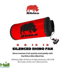 RHINO ULTRA SILENT EC ACOUSTIC FAN Speed Control Ventilation 6" 8" 10" 12" HYDRO