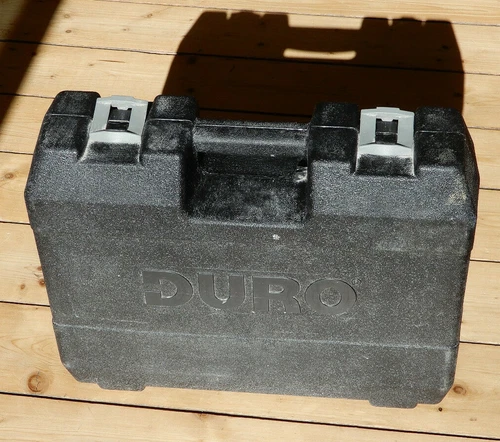 DURO Koffer für Bohrmaschine Werkzeugkoffer Maschinenkoffer schwarz Kunststoff