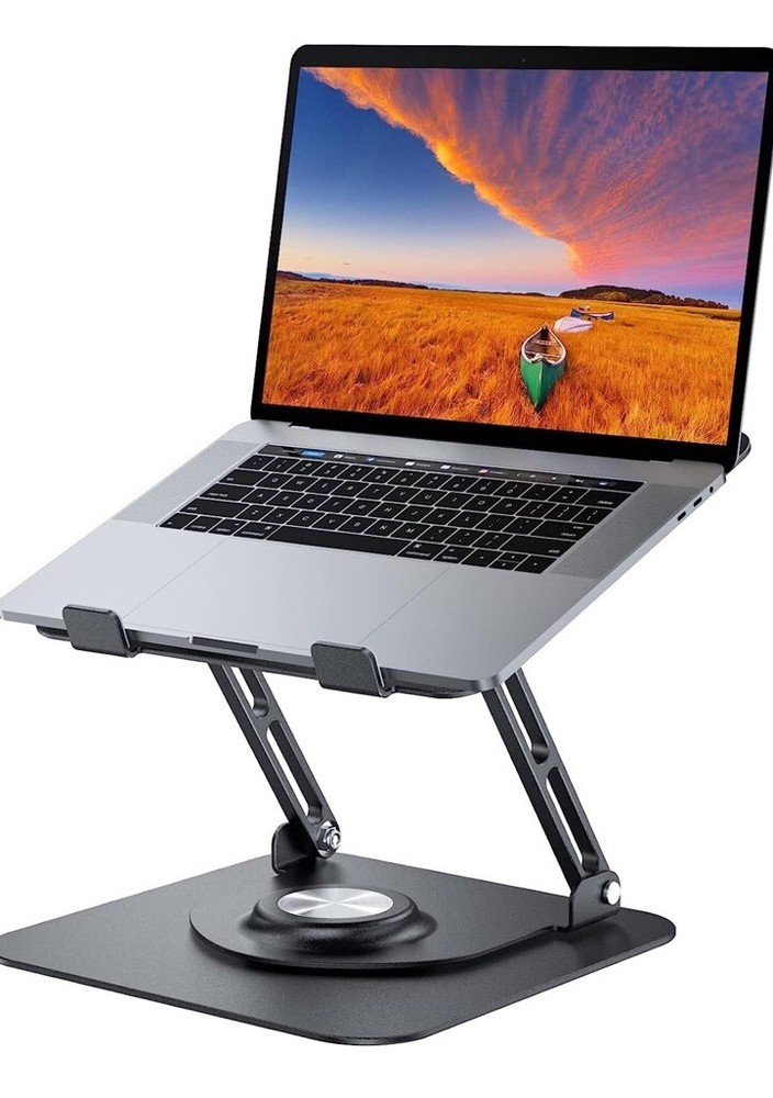 360° Rotating Laptop Stand for Desks – Fits MacBook & All Laptops Up to 16 Inches