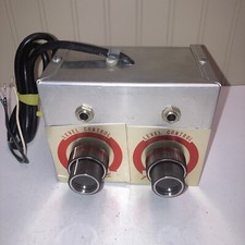 VINTAGE ARGONNE AUDIO DUAL CONTROL BOX MIC 1/4 INCH JACKS
