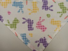 Dog Bandana/Scarf, Tie On, Easter, Bunny, S