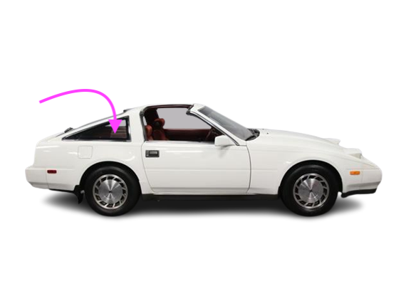 Fits: 1984-1989 Nissan 300ZX 2D Coupe Rear Right Passenger