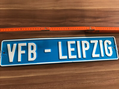 vfb leipzig schild/nummernschild    