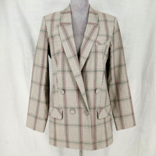 Cabi Women  s Oversized Button Up Plaid Blazer Size 4 Never Worn