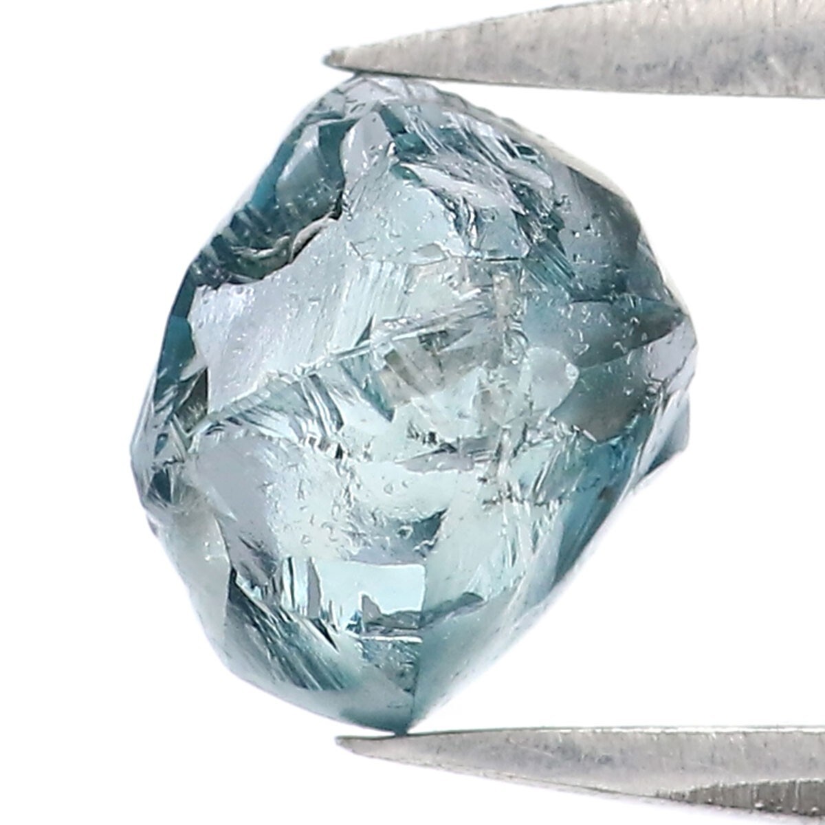 1.12 CT Natural Loose Rough Cut Diamond 6.10 MM Blue Color Rough