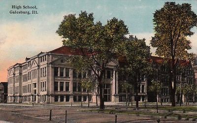 1911 postcard galesburg il school