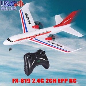 Fx 819 2 4g 2ch Rc Glider Airplane Rtf Plane Aircraft Ready To Fly Xma Gift New Ebay