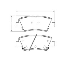 Set Beläge Schuhe Bremsbeläge Hinten für Hyundai i10 (AC3, AI3)