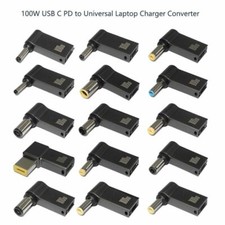 100W USB Type C Laptop Power Adapter Connector USB C Fast Charging Plug Converte
