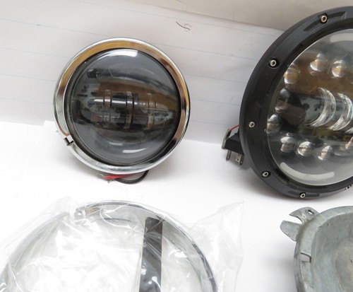 Harley Davidson 97-20 7“ LED Daymaker Headlight & Passing Lamps Touring & Softai - Picture 3 of 15