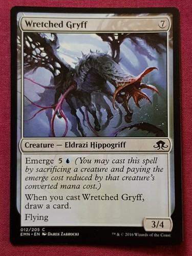 Magic The Gathering ELDRITCH MOON WRETCHED GRYFF devoid card MTG - Picture 1 of 2