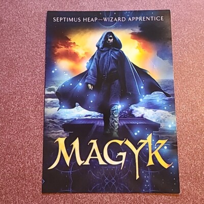 Buch Promo Postkarte: Septimus Heap Zauberlehrling, Angie Sage. Magyk. 
