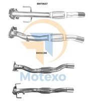 BM Catalysts BM70637 Auspuff Vorderrohr Mit Anschluss-Set 2Yr Garantie
