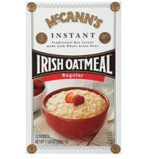 McCann’s Regular Instant Irish Oatmeal, 11.85 ounce, 12 Packets, Free Shipping