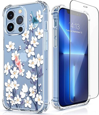RoseParrot [5 in 1] iPhone 13 Pro Max Hülle mit Displayschutz + Ringhalter +