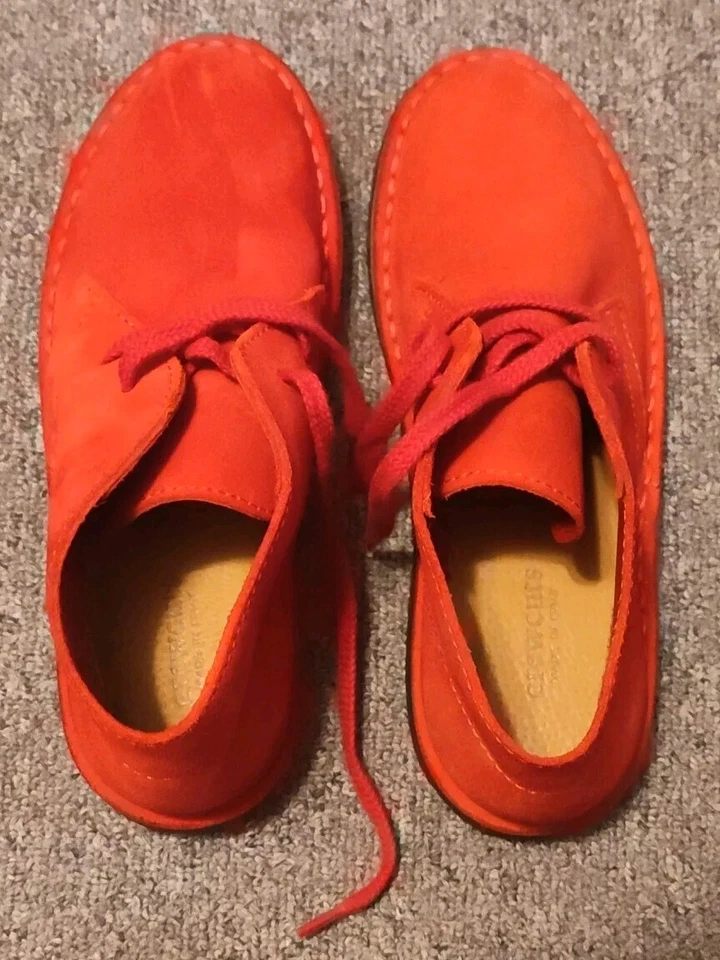 Botas Macalister de Gamuza Crewcuts Niños Talla K3 79394 Cuero Rojo Ruibarbo Superior Foto 4 de 4