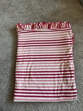 KicKee Pants Pink Stripes Baby Crib Blanket Viscose Bamboo Blend Seahorses