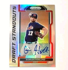 2021 Panini Prizm Draft Standouts Signatures Silver #GH Gunner Hoglund XRc Auto