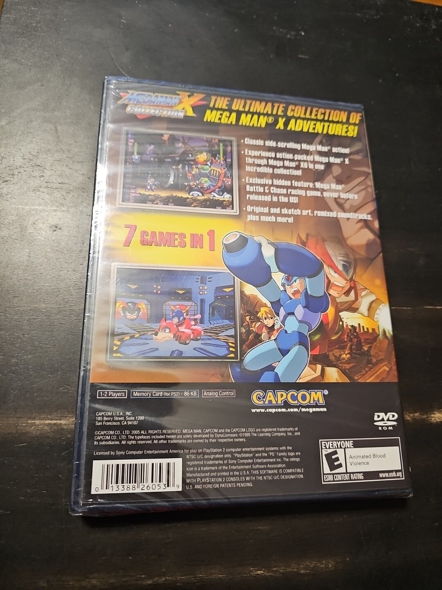 Mega Man X Collection Sony PlayStation 2 PS2 Video Game Arcade