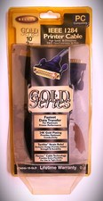 BELKIN IEEE 1284 Printer Cable Gold Series F2A046-10-GLD 10' PC Compatible