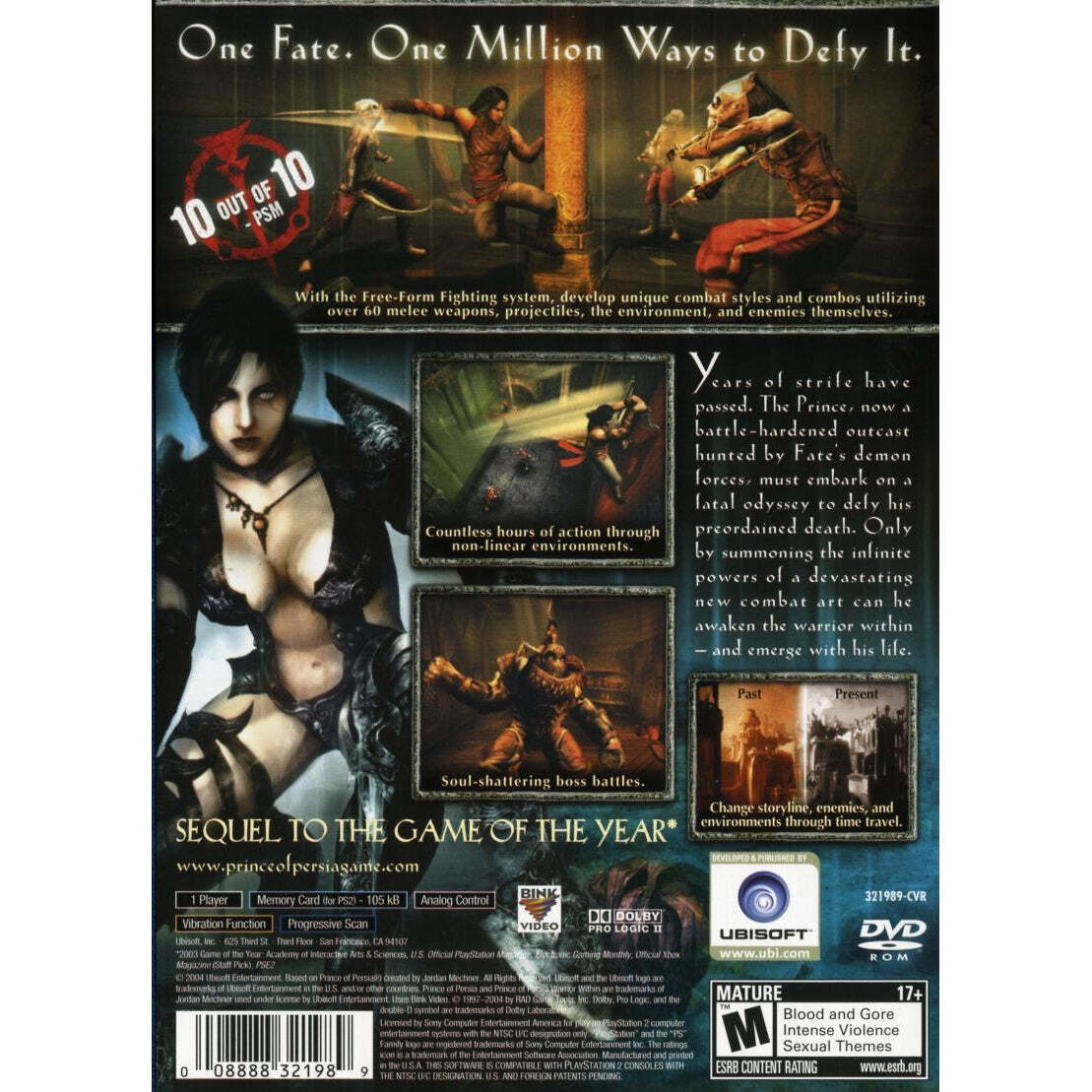 Prince of Persia: Warrior Within for PlayStation 2