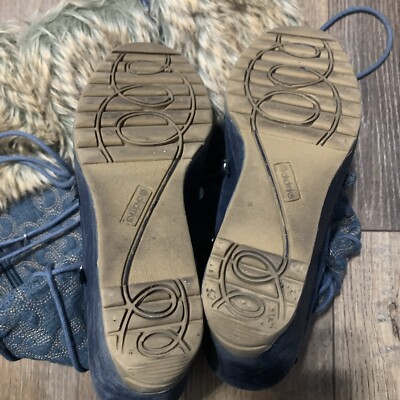 Akademiks Blizzard 07 Denim Boots with Fur Womens 6.5 Lace Akademiks Blizzard 07 Denim Boots with Fur Womens 6.5 Lace
