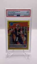 JOE BURROW 2020 Donruss Yellow Press Proof RC Rookie #301 PSA 9 MINT Bengals