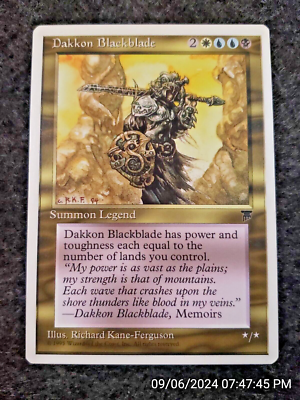Dakkon Blackblade Chronicles NM White Blue Black Rare MAGIC MTG CARD  (DS3D1H7) | eBay