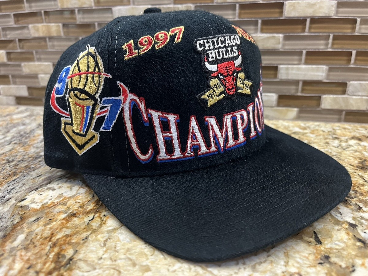 1997 Nba Champions 97 Bulls Championship Hat VTG 1997 NBA Chicago