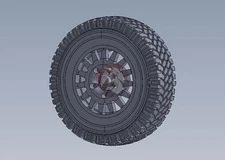 Legend 1/35 Land Rover Wolf WMIK Standard Wheel Set Goodyear (Hobby Boss) LF1229