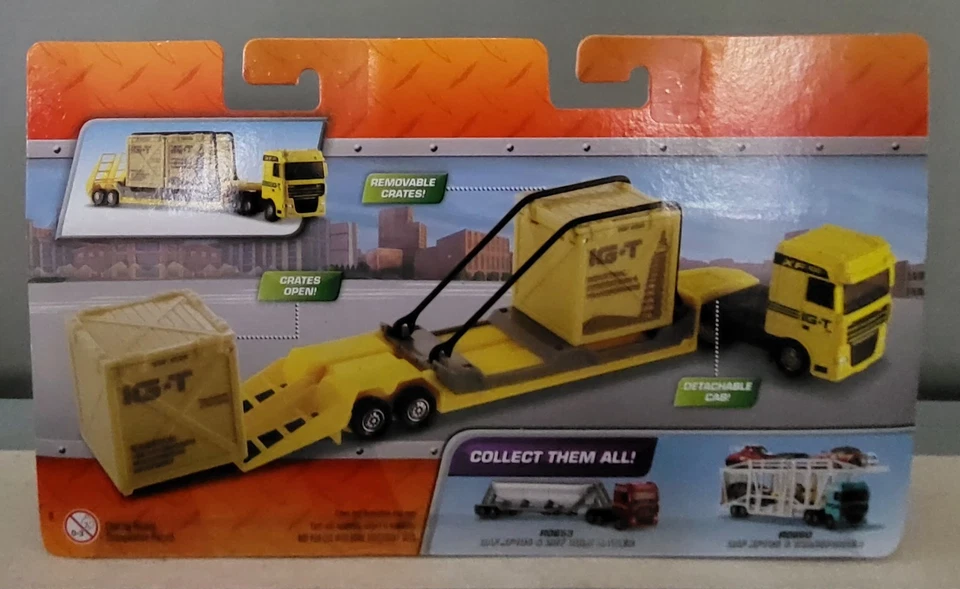 Matchbox DAF XF 105 XF105 Truck Lowboy Trailer Super Convoys Rare Yellow C222 - Image 3 of 3