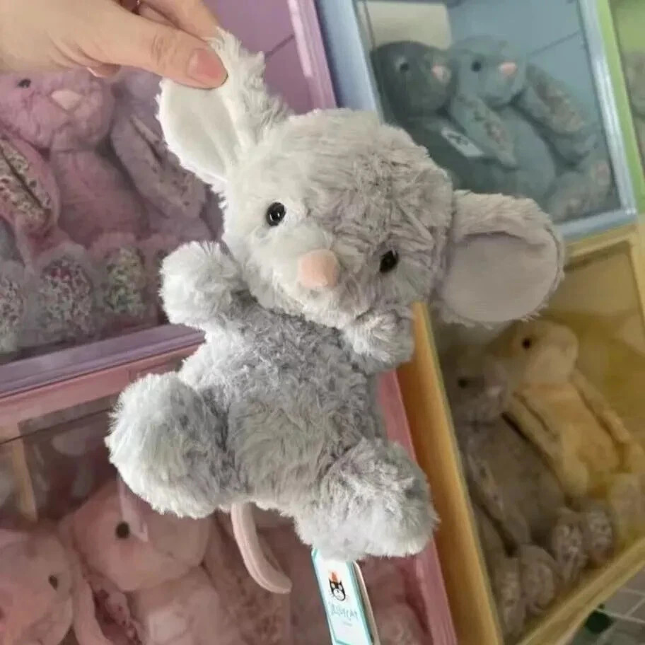 JellyCat Yummy Mouse Soft Plush Toys Gray Stuffed Animal Toy Gift