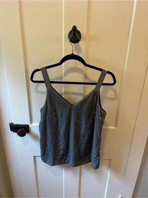 NWT J. Crew Drapey Velvet Camisole Top in Skylark Blue gray XS