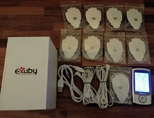 Exuby Tens Unit Muscle Stimulator 24 Modes Dual Channel Massager with 9 Pads 