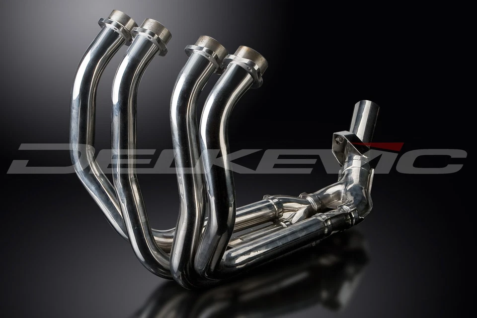 Tubos de plumón de acero inoxidable Delkevic 4 en 1 para Yamaha FZR600R Foto 4 de 4