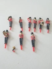 VINTAGE MARCHING BAND CAKE TOPPERS 2 IN TALL 9 PCS