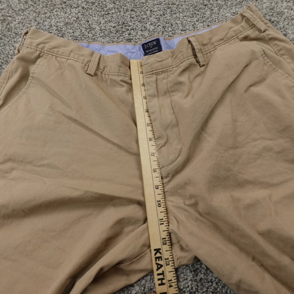Мужские шорты J Crew 38 коричневые хаки чино бермуды Ривингтон плоские передние опрятные для гольфа - Изображение 4 из 4