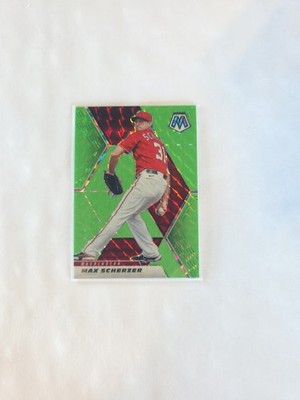 2021 Panini Mosaic - Max Scherzer #126 Lime Green Mosaic /10 Nationals SSP